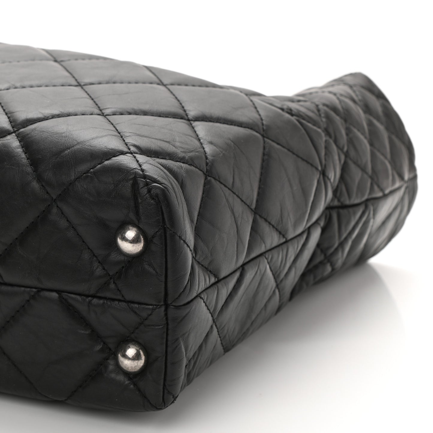Aged Calfskin Quilted Reissue 2.55 Tote Black