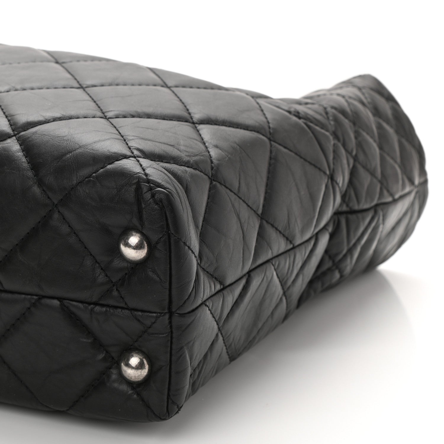 Chanel Aged Calfskin Quilted Reissue 2.55 Tote Black 9 of 9