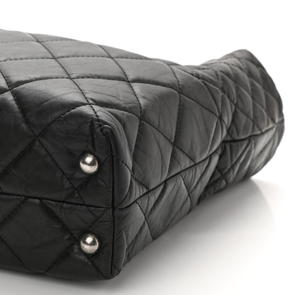 Chanel Aged Calfskin Quilted Reissue 2.55 Tote Black 9 of 9