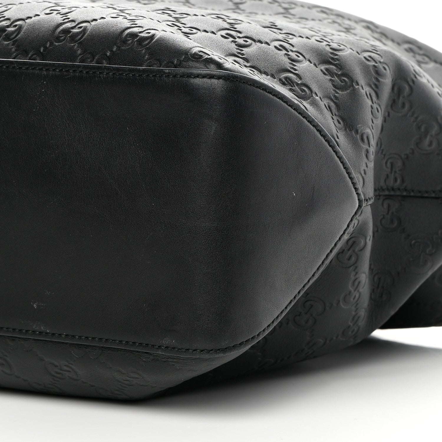 Gucci Guccissima Signature Large Linea A Hobo Black 10 of 18