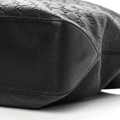 Gucci Guccissima Signature Large Linea A Hobo Black 10 of 18