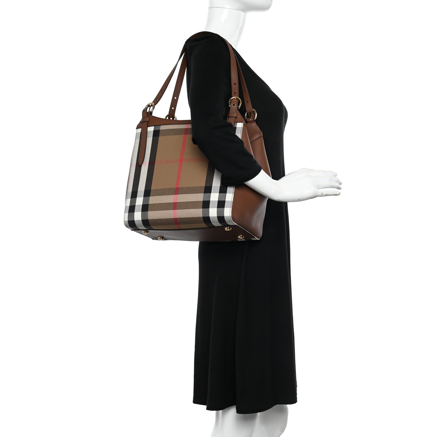 Burberry House Check Small Canterbury Tote Tan 2 of 10
