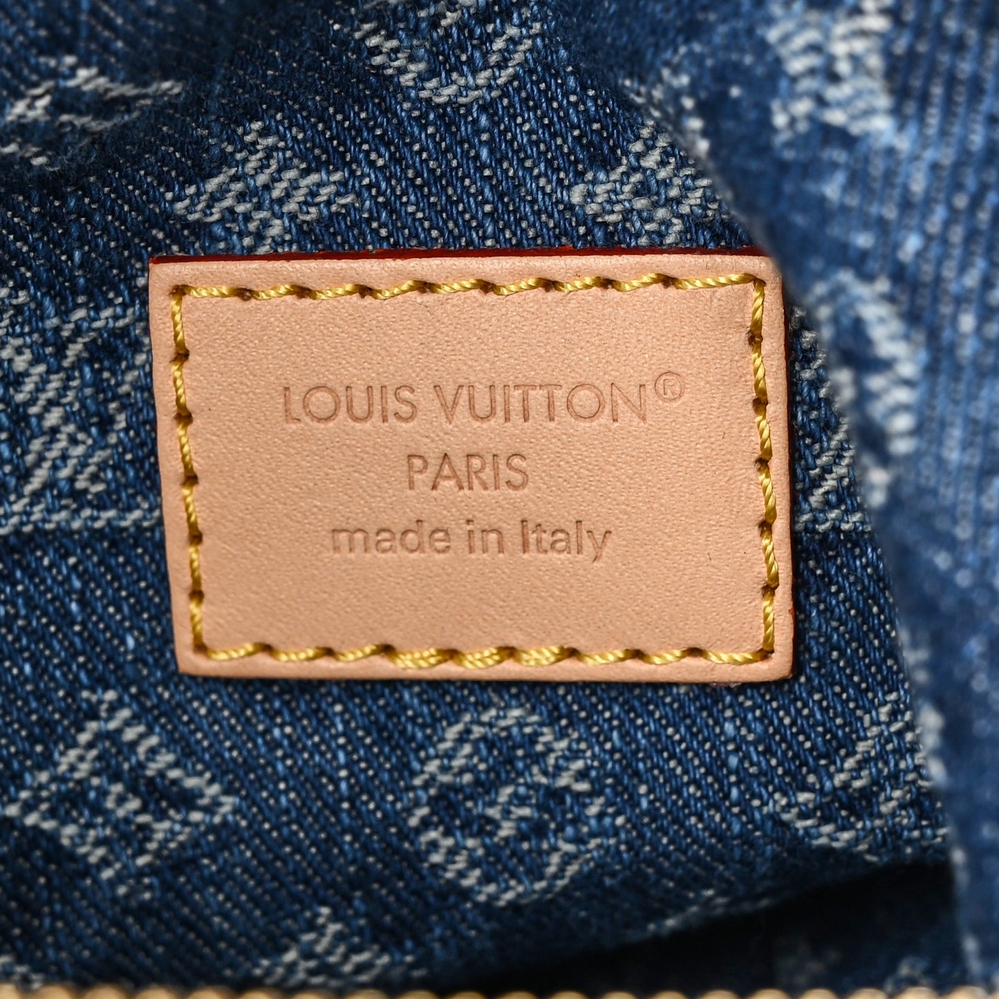 Monogram Denim Baggy PM  Blue