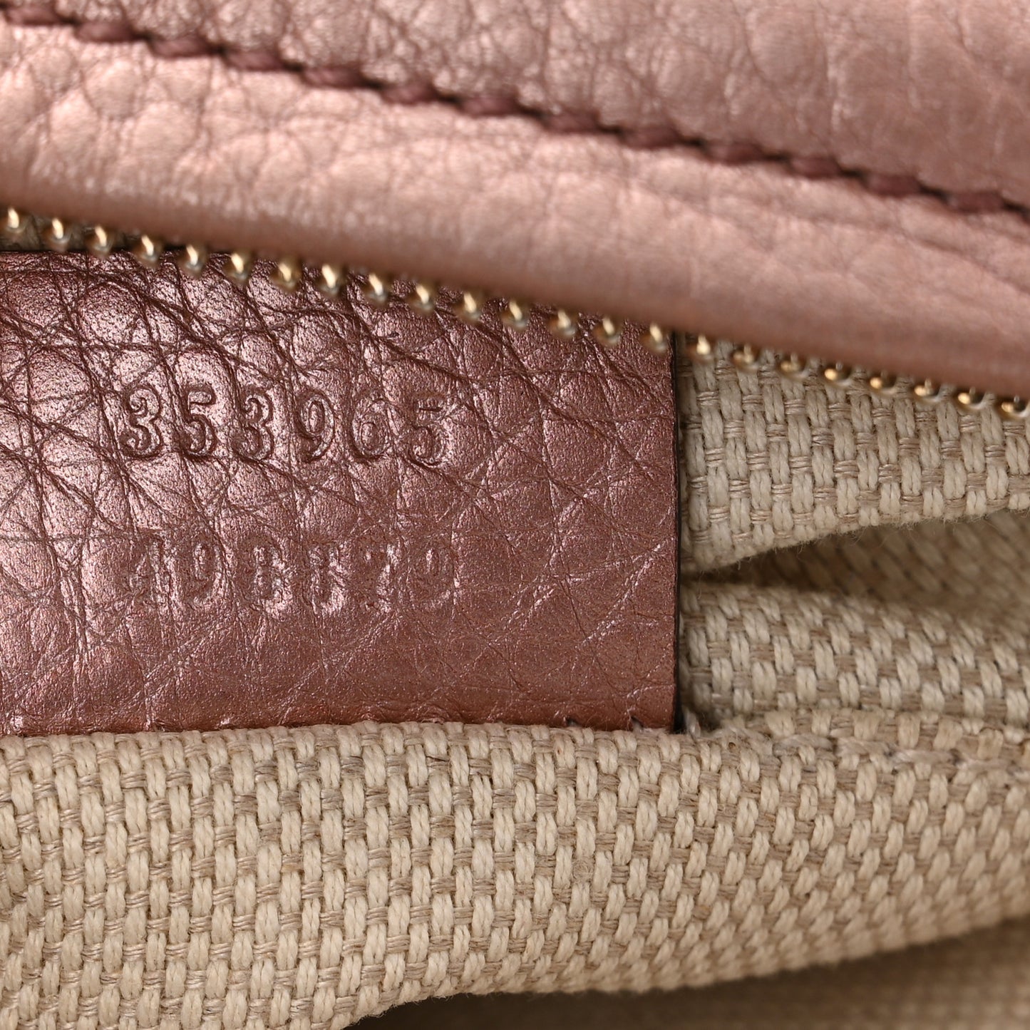 Metallic Pebbled Calfskin Mini Soho Chain Bag Pink
