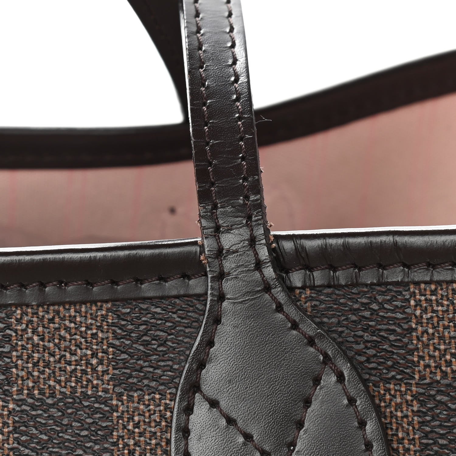 Louis Vuitton Damier Ebene Neo Neverfull MM Rose Ballerine 11 of 11