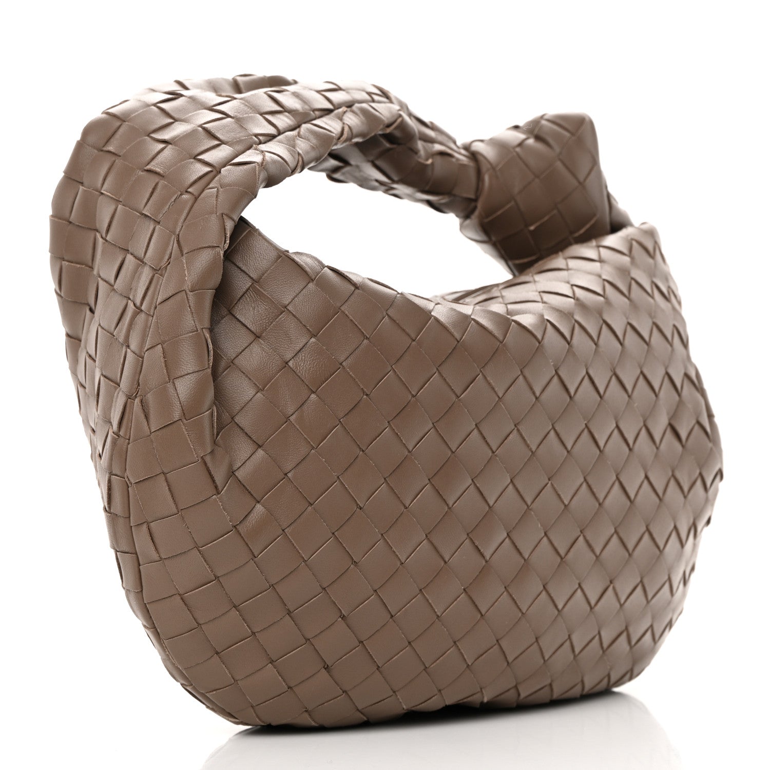 Bottega Veneta Nappa Intrecciato Teen Jodie Hobo Dark Taupe 3 of 12