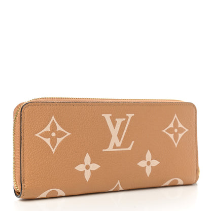 Louis Vuitton Empreinte Monogram Giant Clemence Wallet Arizona Creme 3 of 6