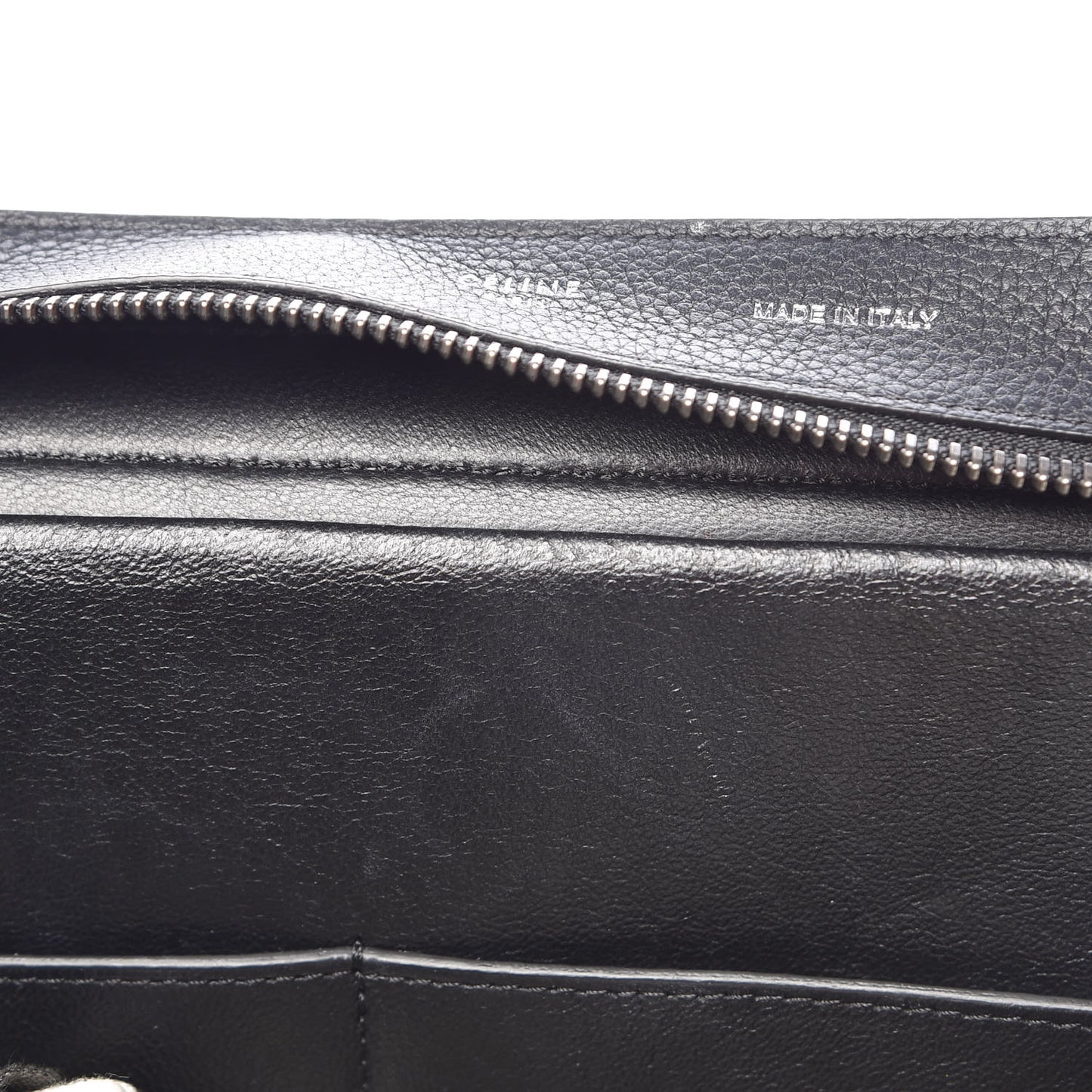 Drummed Calfskin Suede Medium Trapeze Black