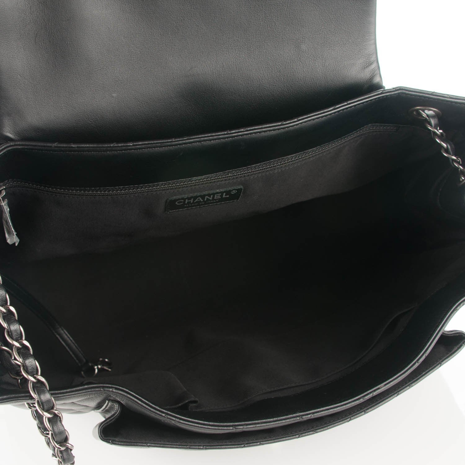 Chanel Calfskin Quilted Flap Tote Black 5 of 7