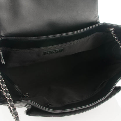 Chanel Calfskin Quilted Flap Tote Black 5 of 7