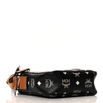 MCM Visetos Camera Crossbody Bag Black Cognac 3 of 8