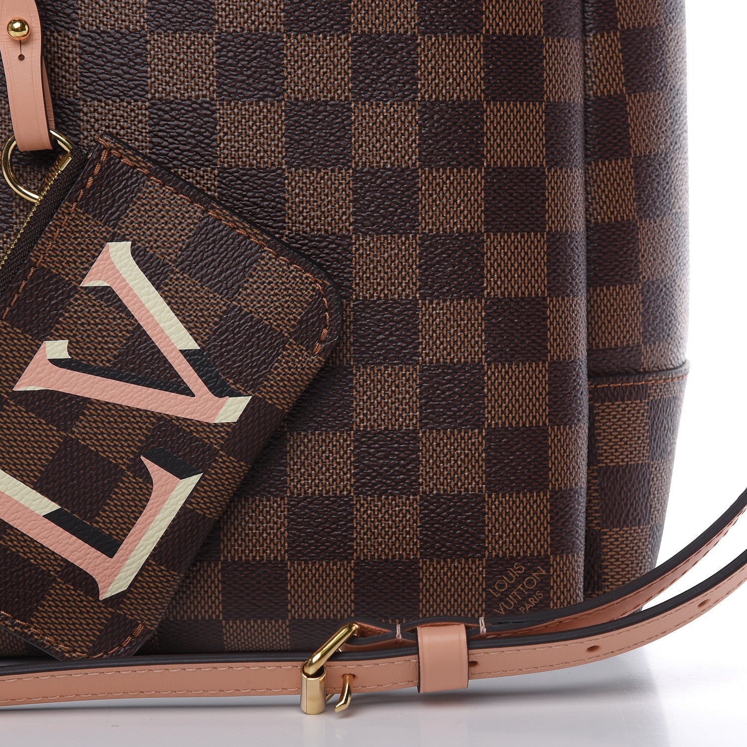 Louis Vuitton Damier Ebene Belmont PM Venus Pink 9 of 9