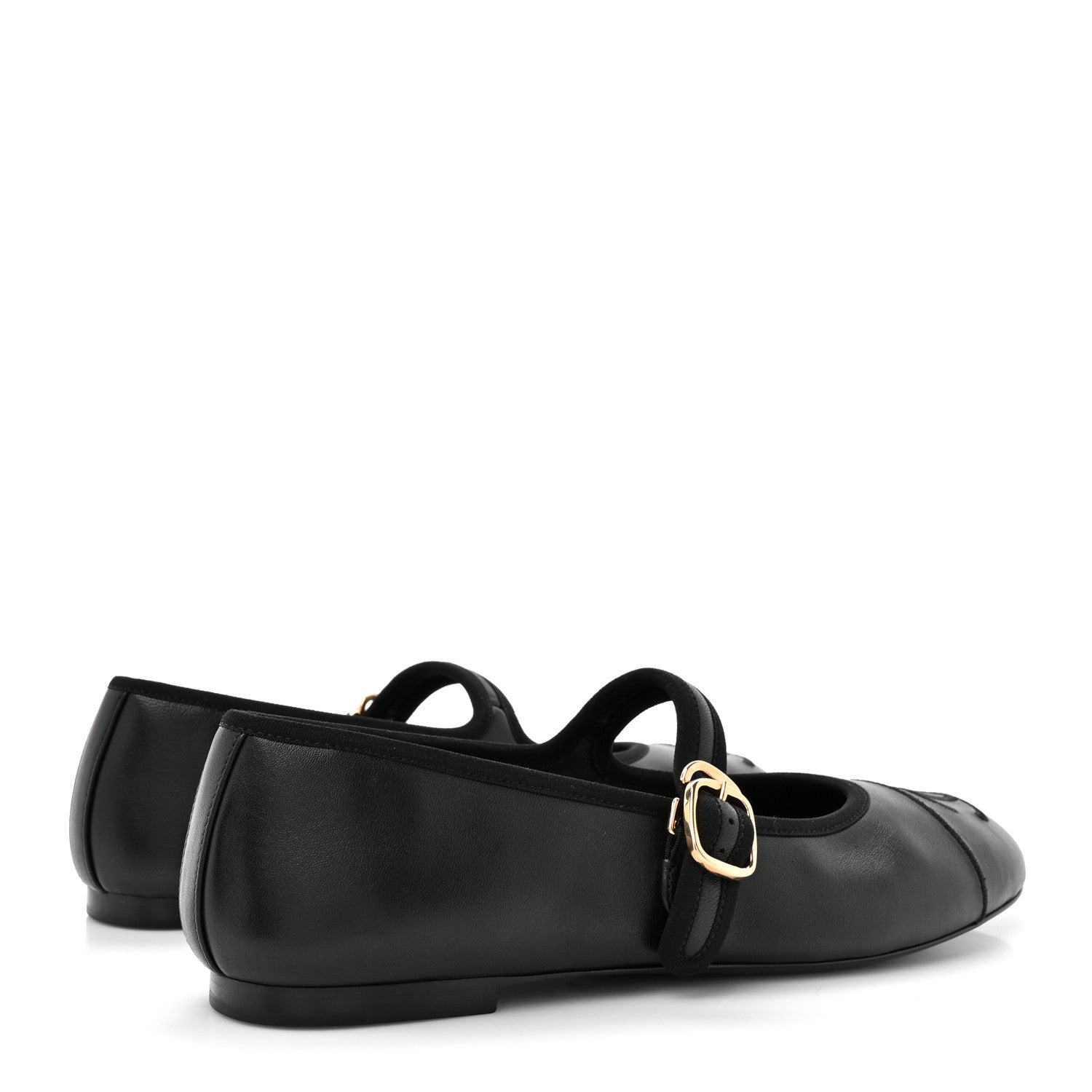 Chanel Lambskin Mary Jane Flats 38.5 Black 5 of 10
