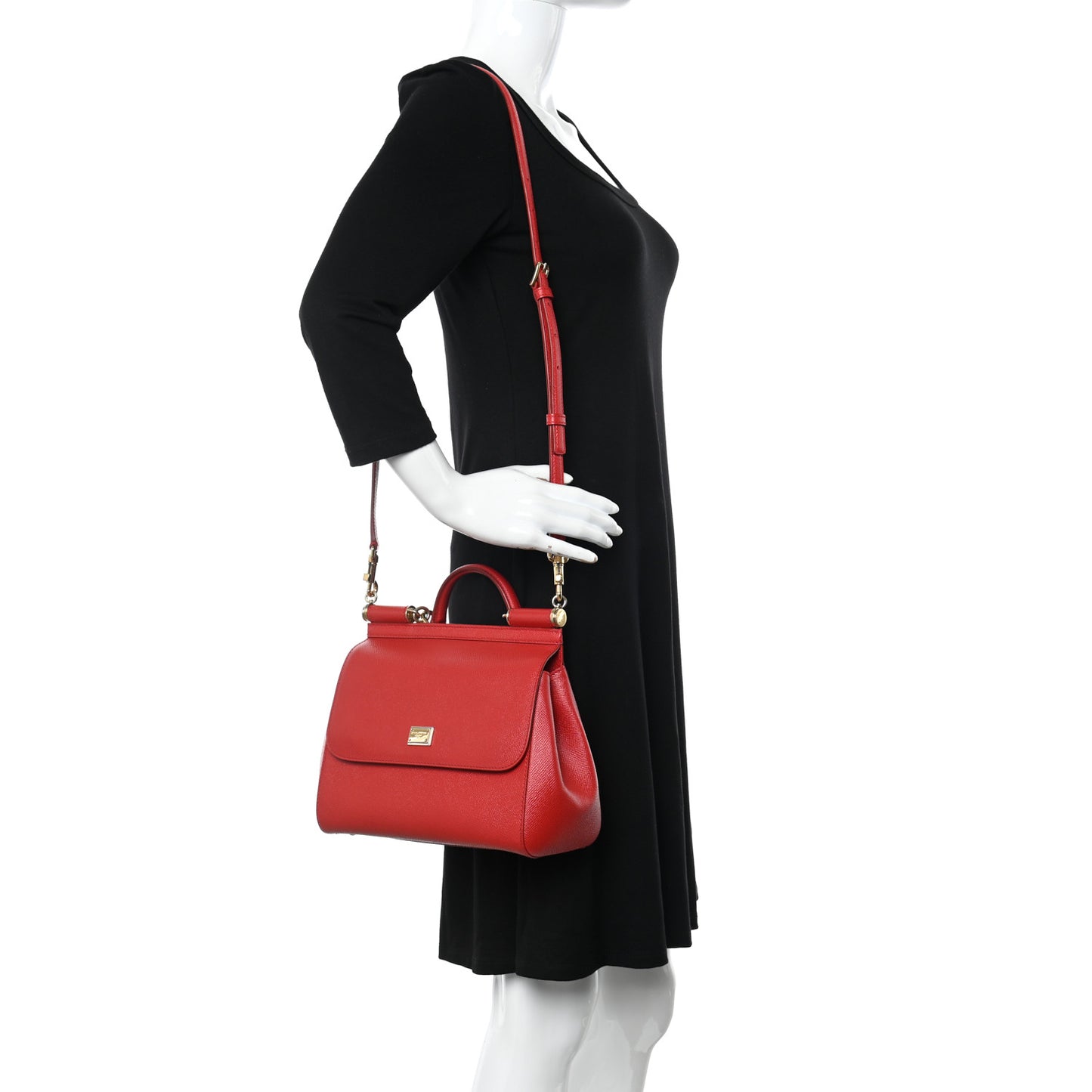 Dauphine Medium Miss Sicily Satchel Dark Red