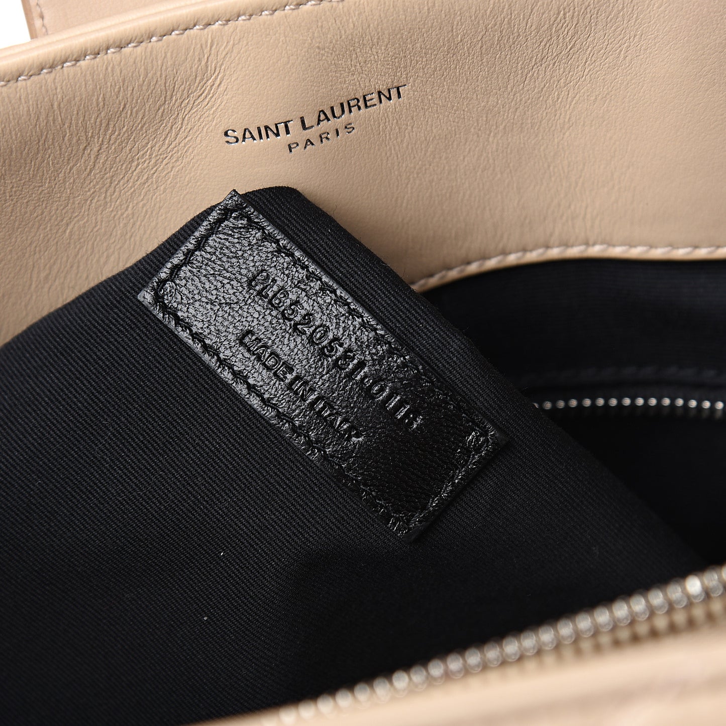 Calfskin Y Quilted Monogram Large Loulou Shopper Nude Powder