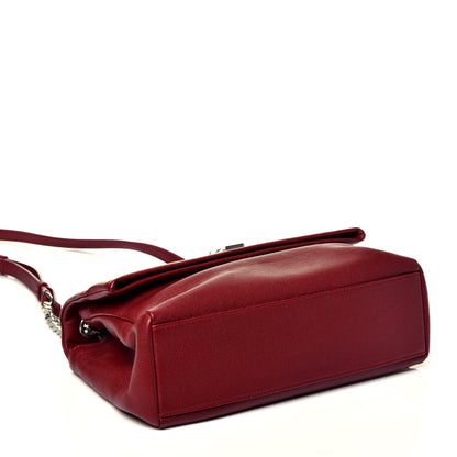 Saint Laurent Grain De Poudre Medium West Hollywood Monogram Fold-Over Palissandre 4 of 9