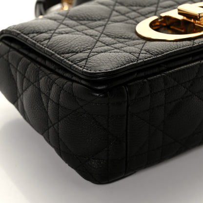 Christian Dior Calfskin Cannage Small Caro Bag Black 8 of 10