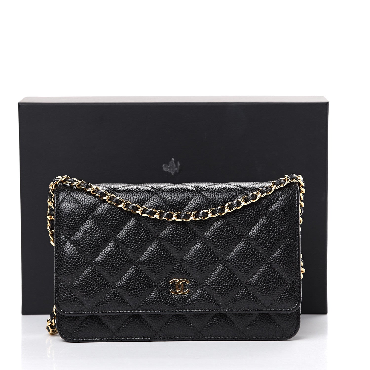 Chanel Caviar Quilted Wallet On Chain WOC Black 11 of 11