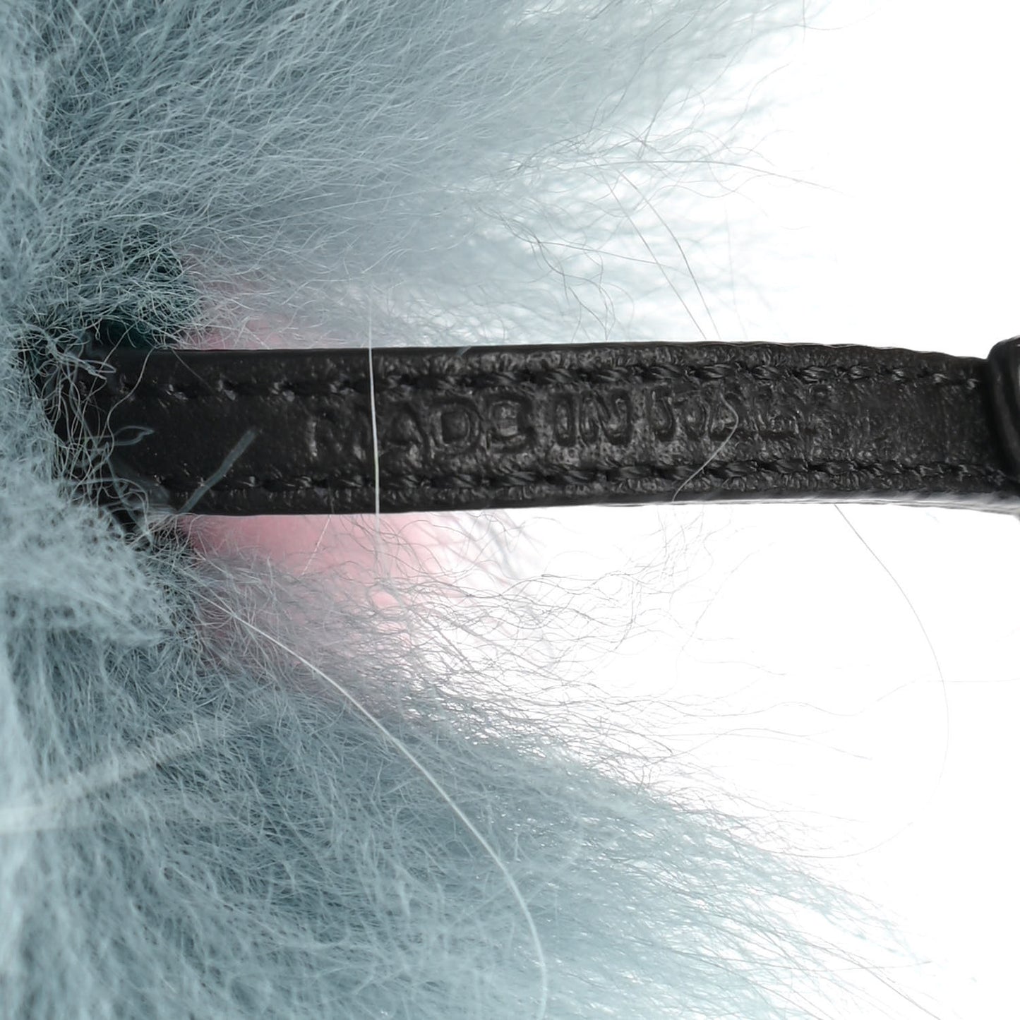 Fox Mink Rabbit Fur Vitello Flamingo Mini Monster Bag Bug Charm Lagoon Black Multicolor
