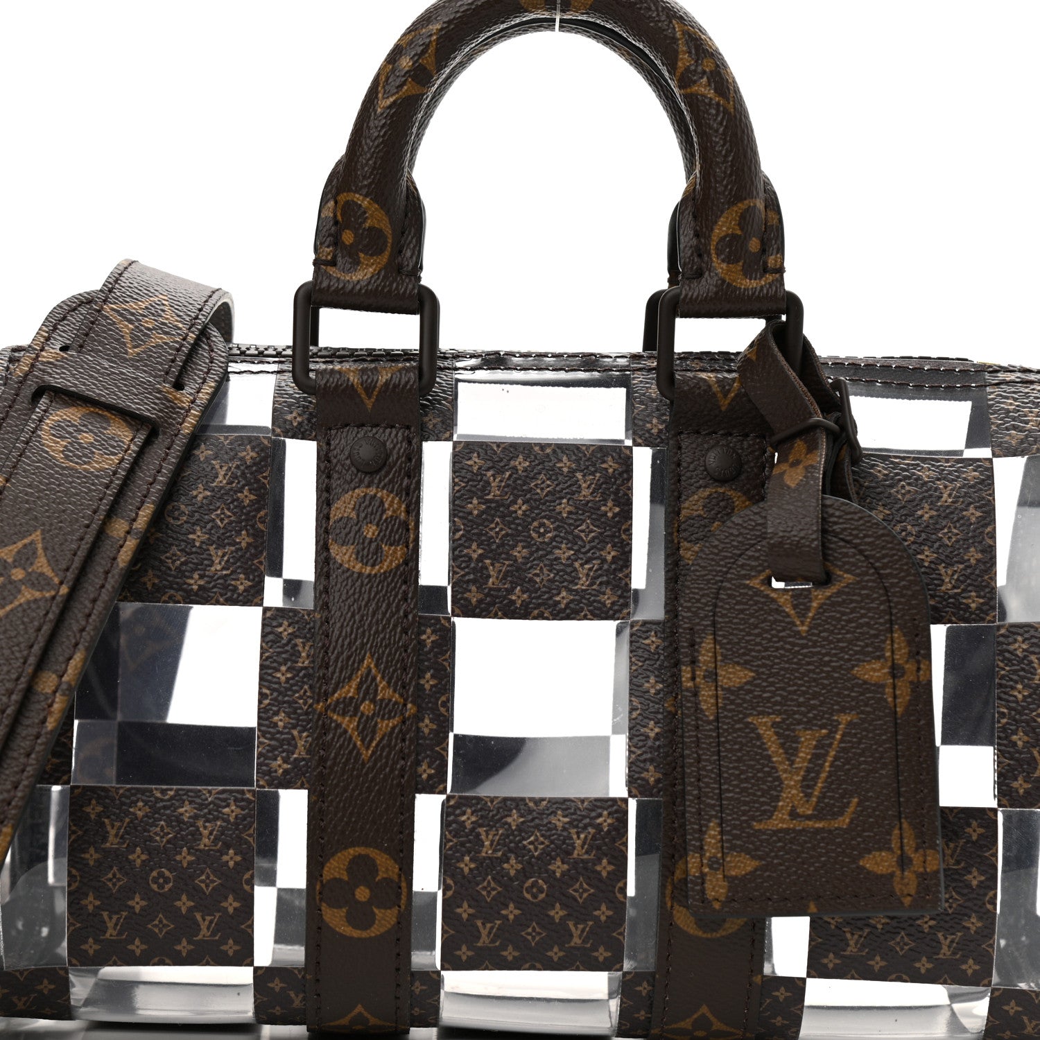 Louis Vuitton PVC Monogram Chess Keepall Bandouliere 25 7 of 9