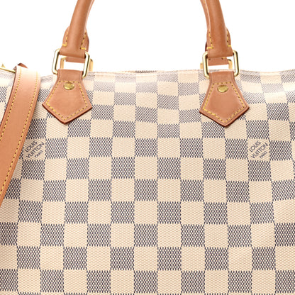 Louis Vuitton Damier Azur Speedy Bandouliere 30 8 of 13