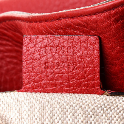 Gucci Pebbled Calfskin Medium Soho Chain Shoulder Bag Tabasco Red 7 of 10