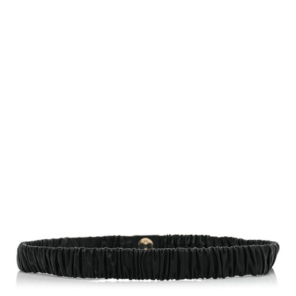 Chanel Lambskin Ruched CC Belt 85 34 Black 2 of 4
