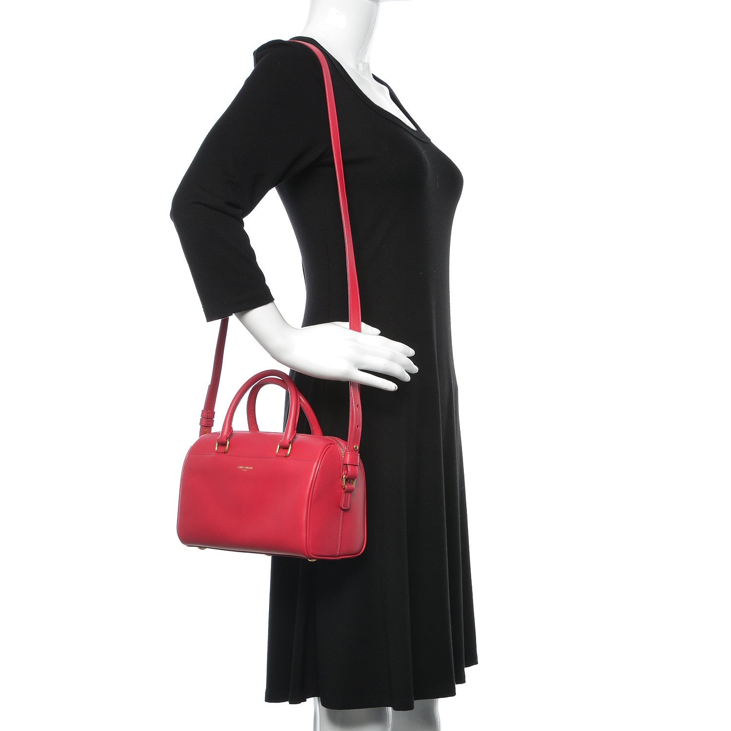Saint Laurent Calfskin Classic Baby Duffle Fuchsia 2 of 9