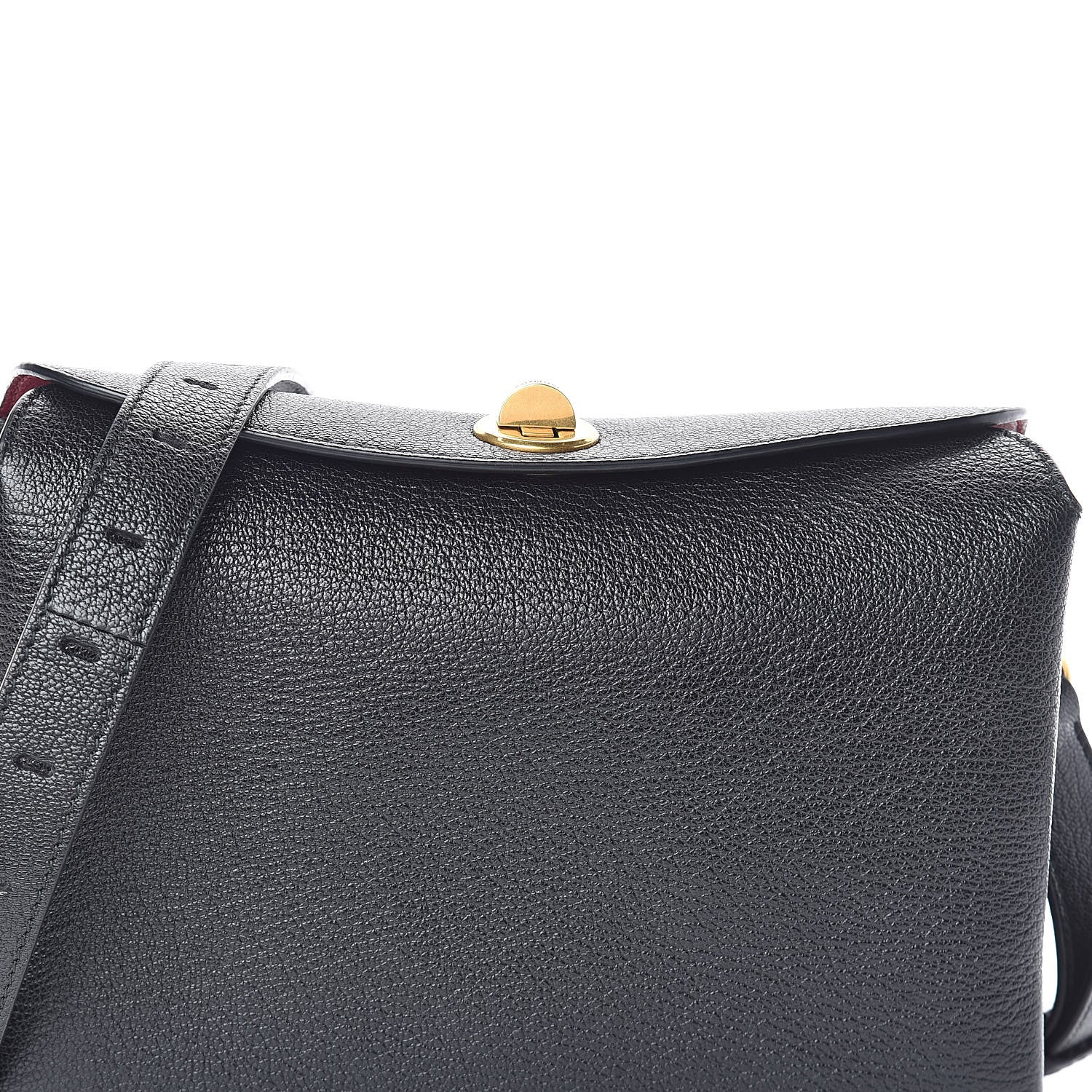 Balenciaga Shiny Grained Goatskin S Flap Bag Black 8 of 10