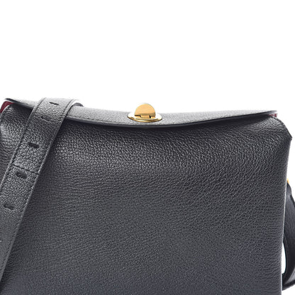 Balenciaga Shiny Grained Goatskin S Flap Bag Black 8 of 10