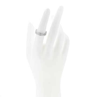 Tiffany 18K White Gold Diamond T True Wide Ring 53 6.25 2 of 5