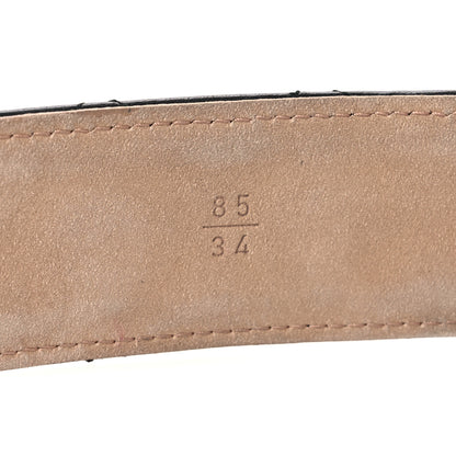 Chanel Lambskin Quilted CC Belt 85 34 Black 6 of 9
