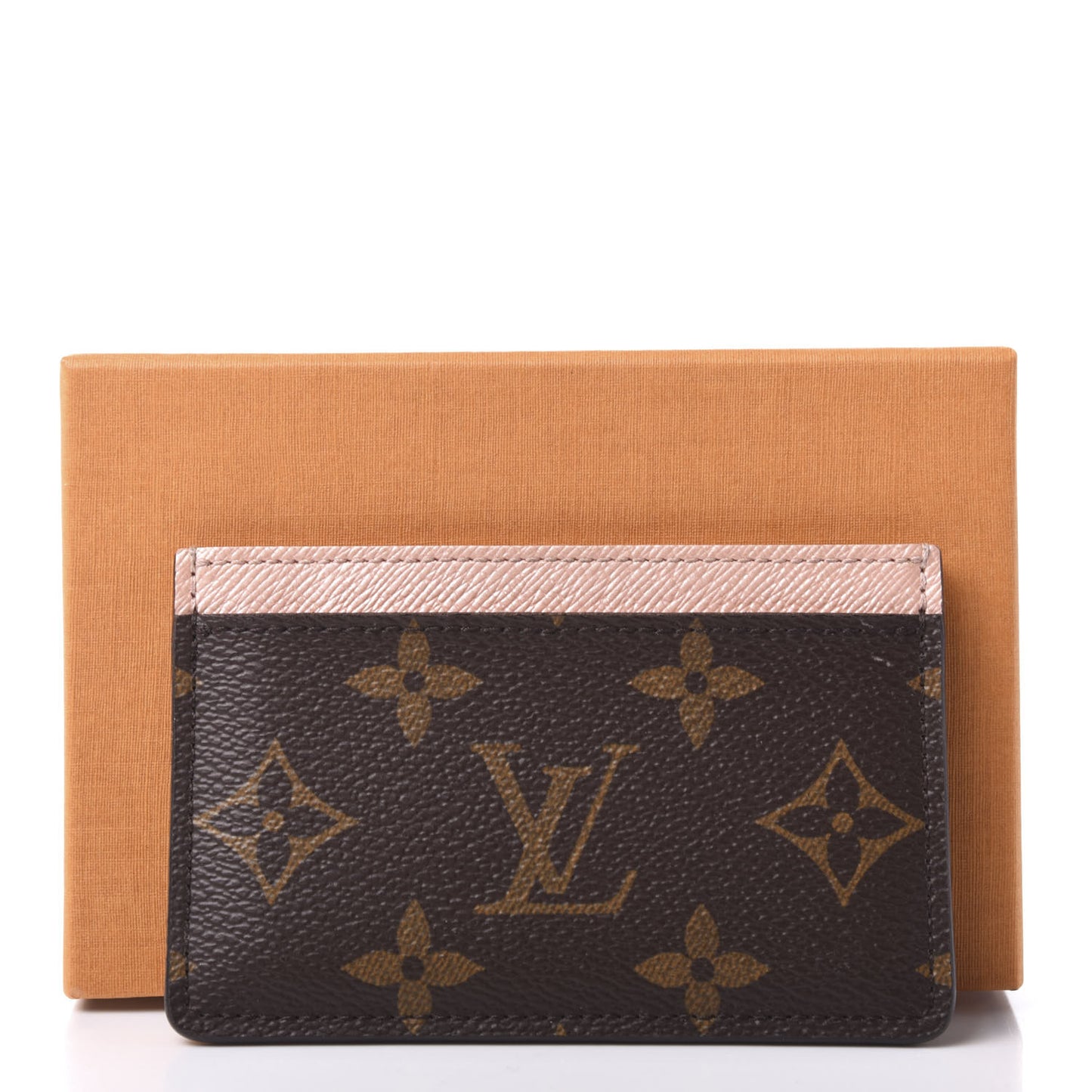 Monogram Card Holder Rose Nacre