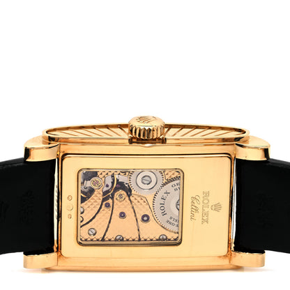 Rolex 18K Yellow Gold Alligator 28mm Cellini Prince Manual Winding Watch 5440/8 4 of 5