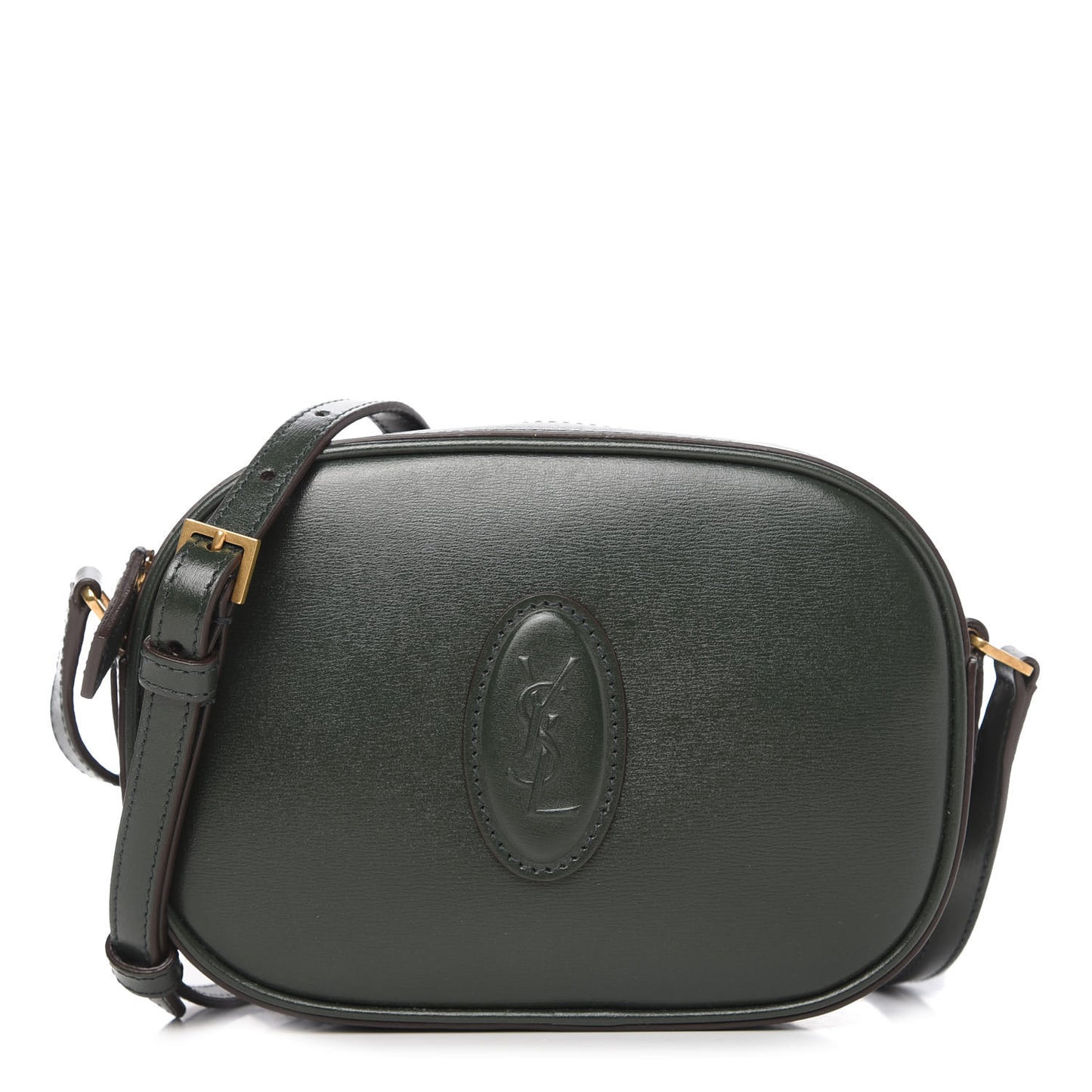 Calfskin Le 61 Camera Bag Dark Green
