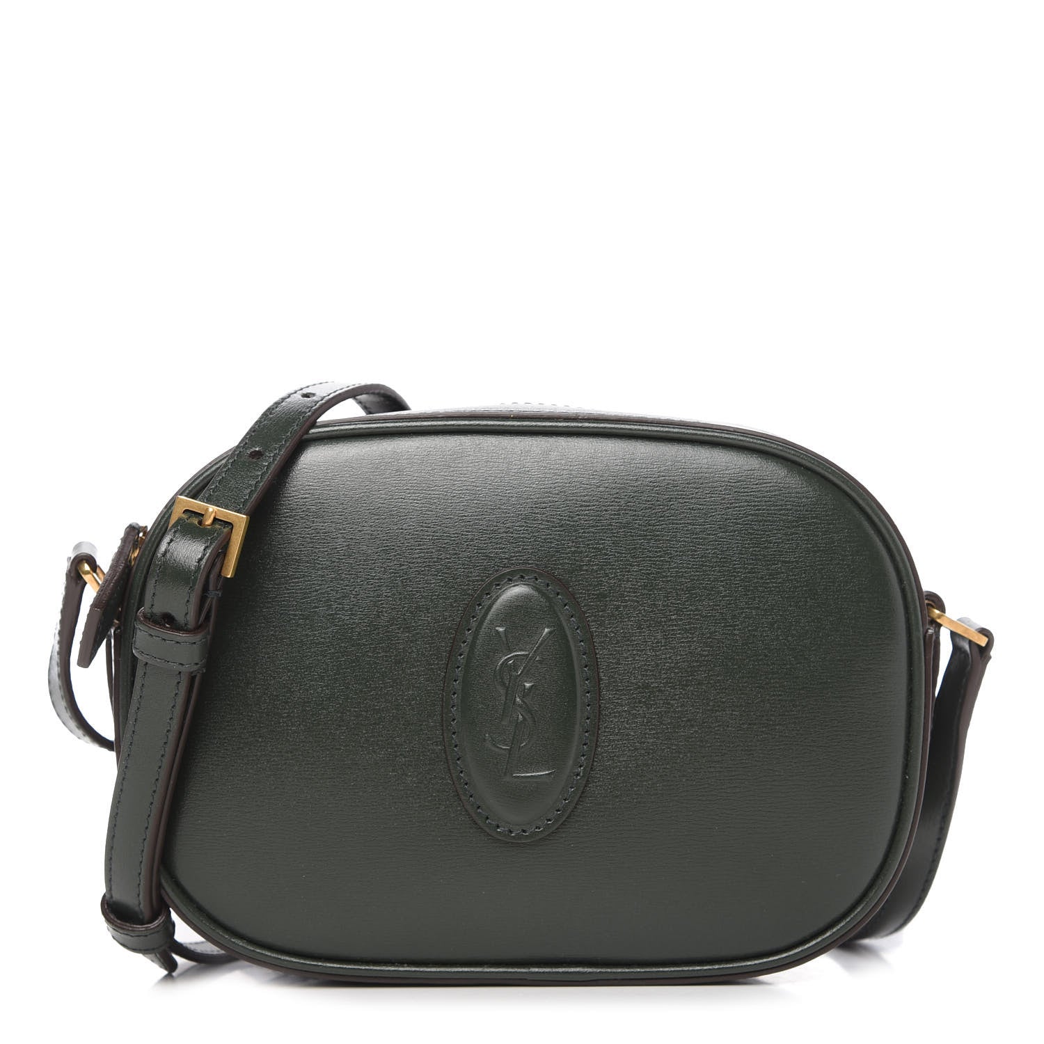 Saint Laurent Calfskin Le 61 Camera Bag Dark Green 1 of 9