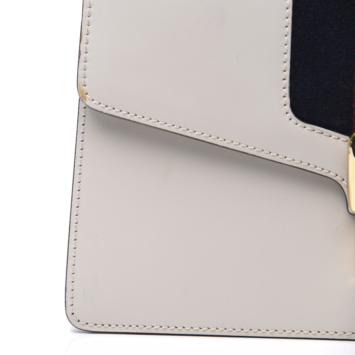 Gucci Calfskin Small Sylvie Shoulder Bag White 12 of 15