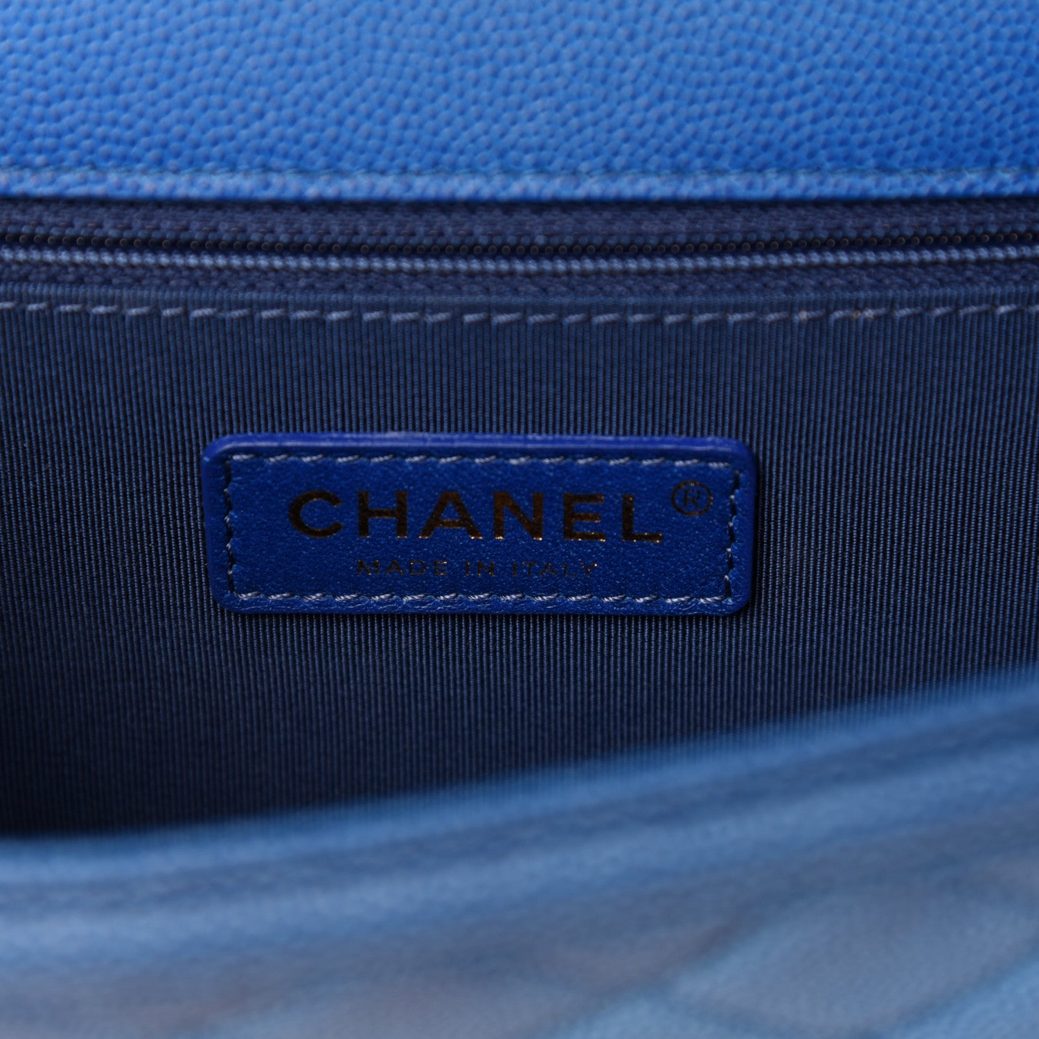 Chanel Caviar Quilted Small Sunset On The Sea Flap Blue 9 of 10