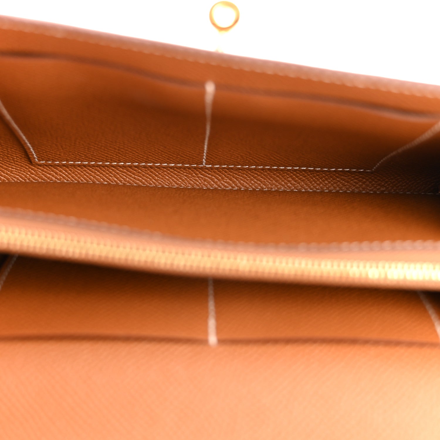 Hermes Epsom Kelly Wallet To Go Gold 5 of 10