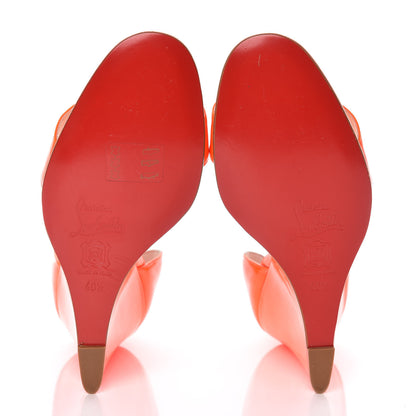 Christian Louboutin Patent Passmule Zeppa Wedges 40.5 Fluo 5 of 12
