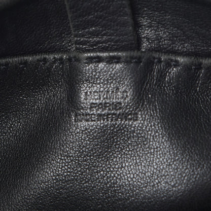 Hermes Lambskin Toudou Perfore Crossbody Bag Black 6 of 9