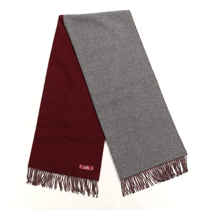 Hermes Cashmere Fringe Double Face Stole Rogue H Gris Moyen 3 of 5