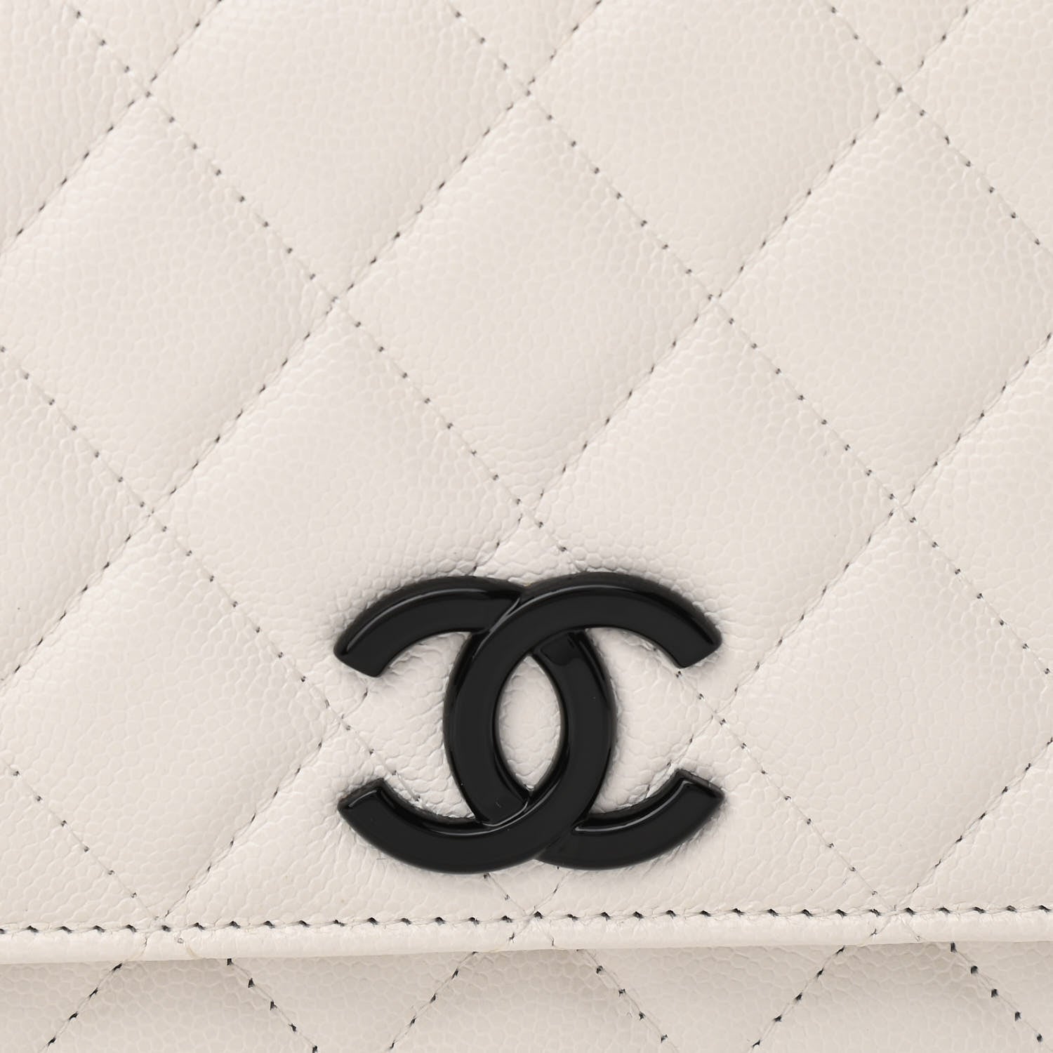 Chanel Caviar Quilted My Everything Wallet On Chain WOC White 12 of 13
