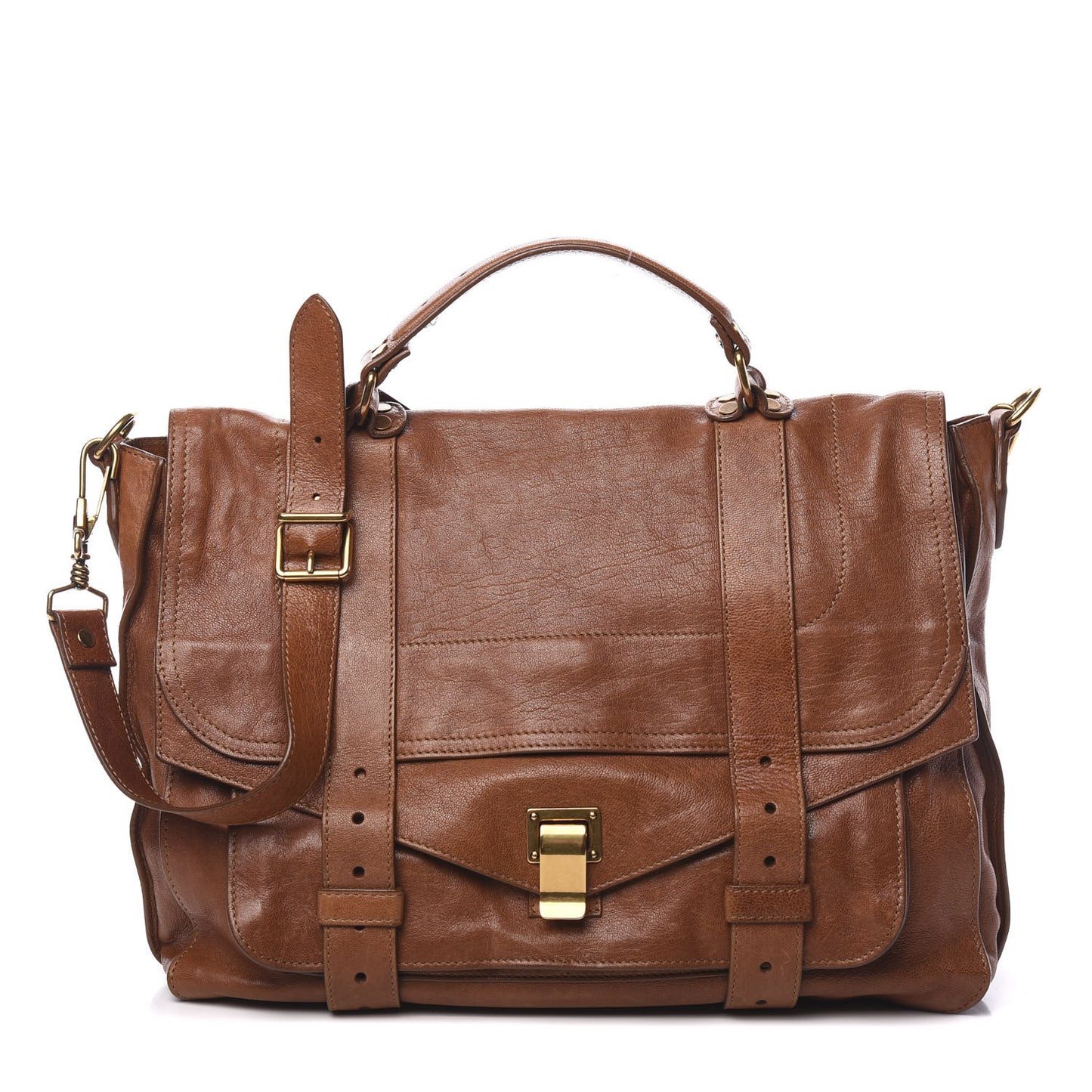 Lambskin Large PS1 Satchel Saddle