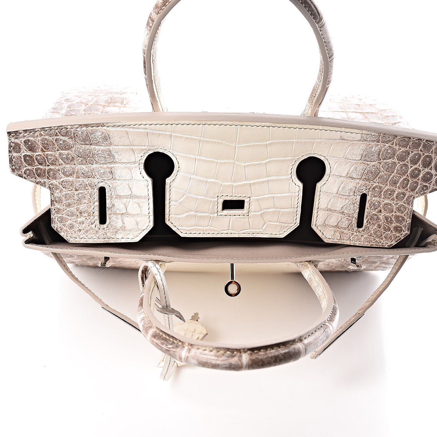 Matte Niloticus Crocodile Himalaya Birkin 30 Blanc