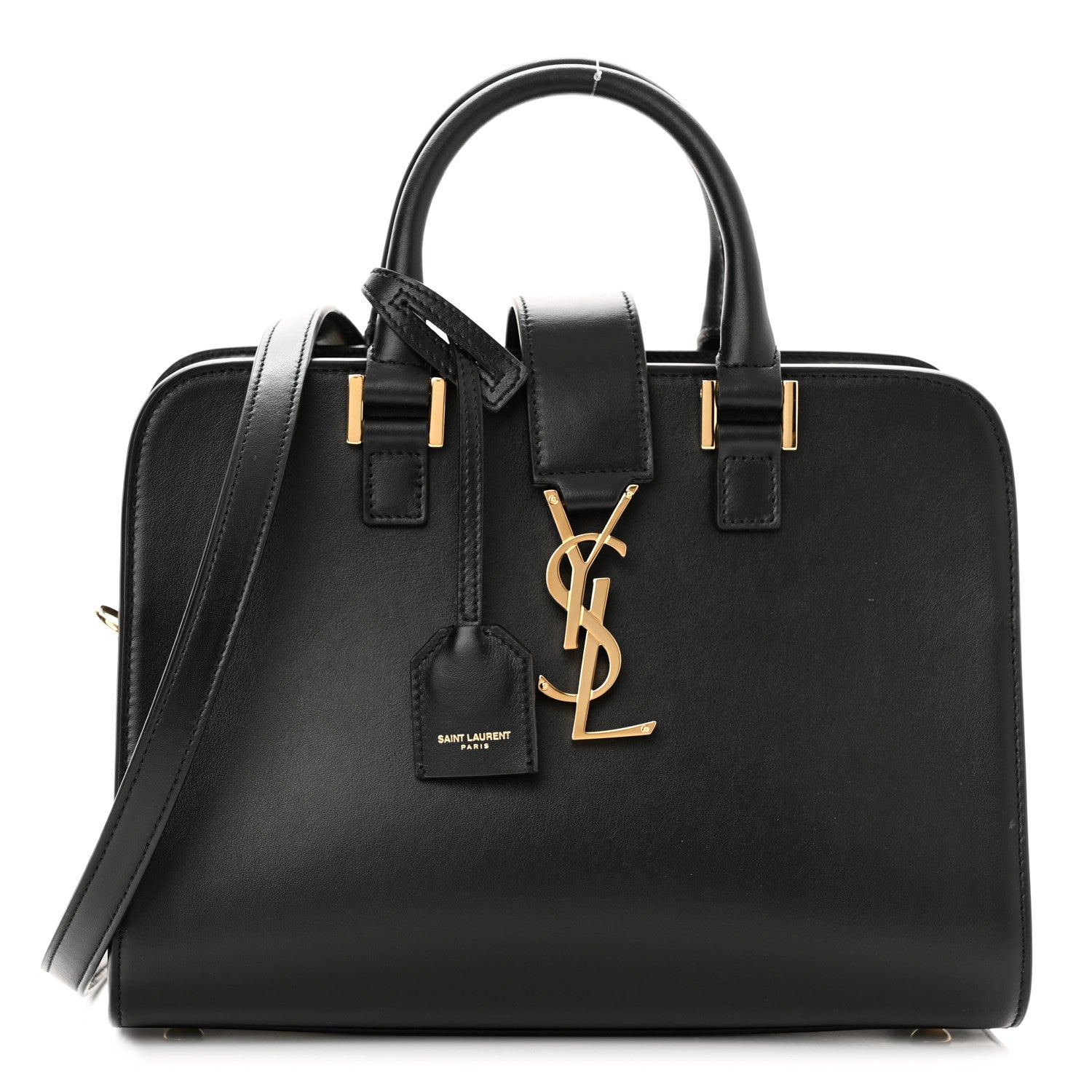 Saint Laurent Calfskin Monogram Baby Cabas Black 1 of 8