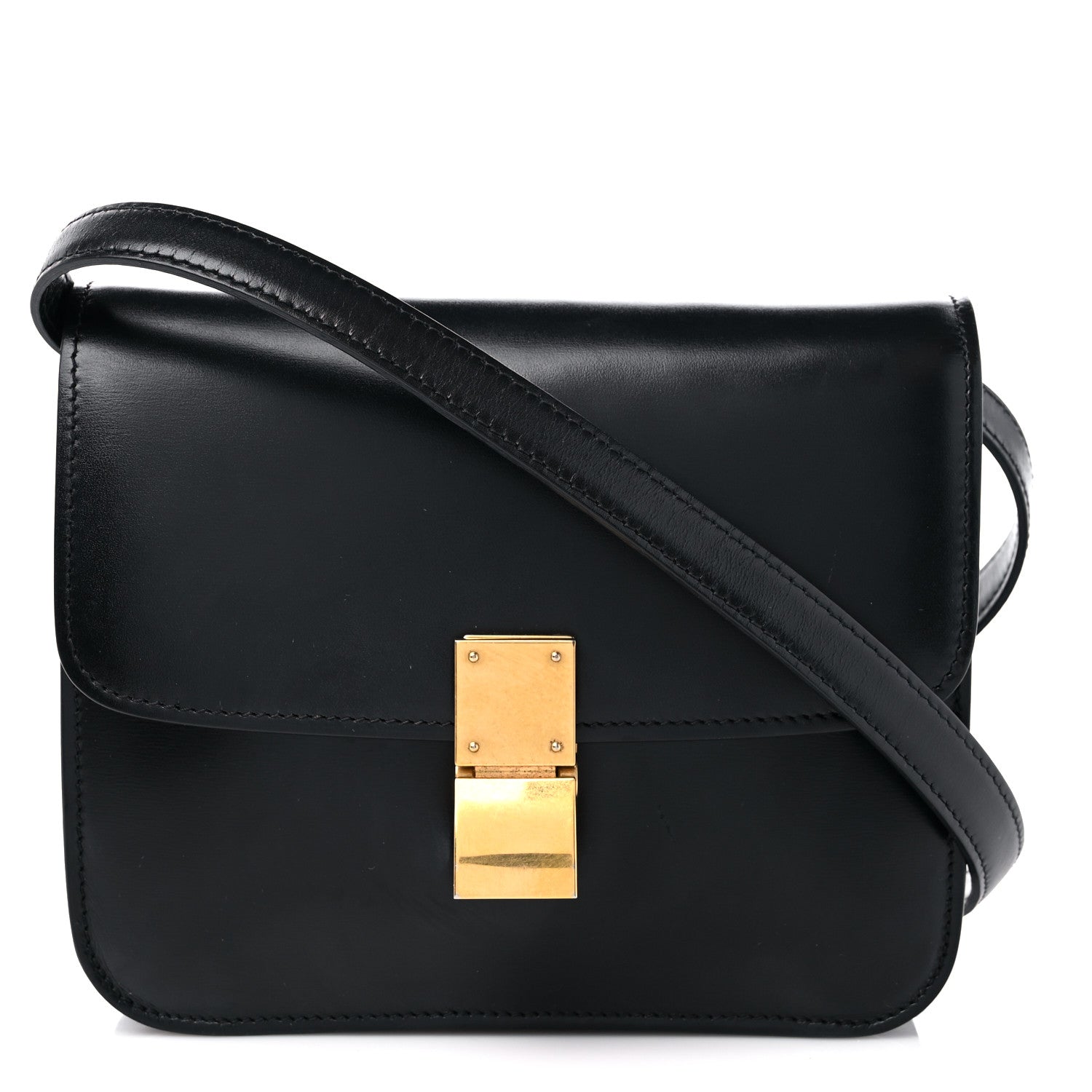 Celine Box Calfskin Teen Classic Box Flap Bag Black 1 of 14