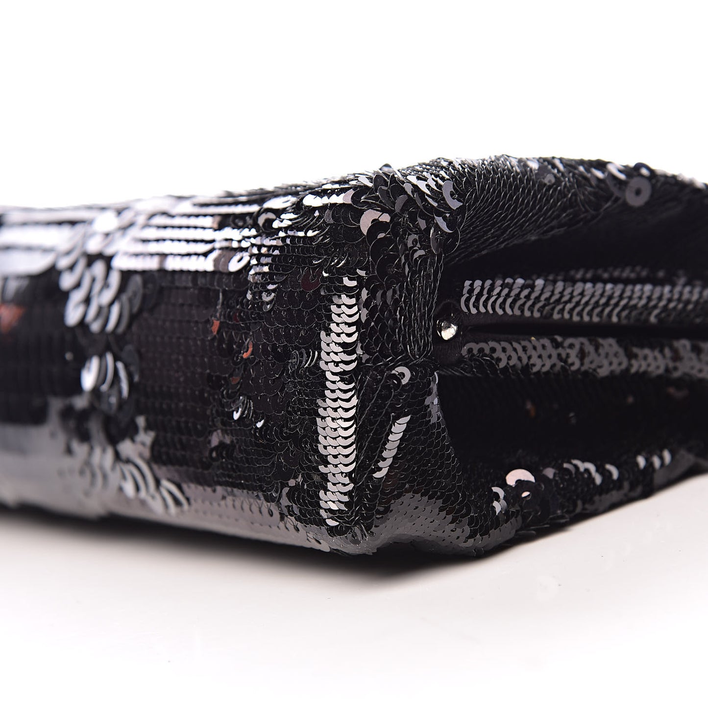 Sequin Clutch Black