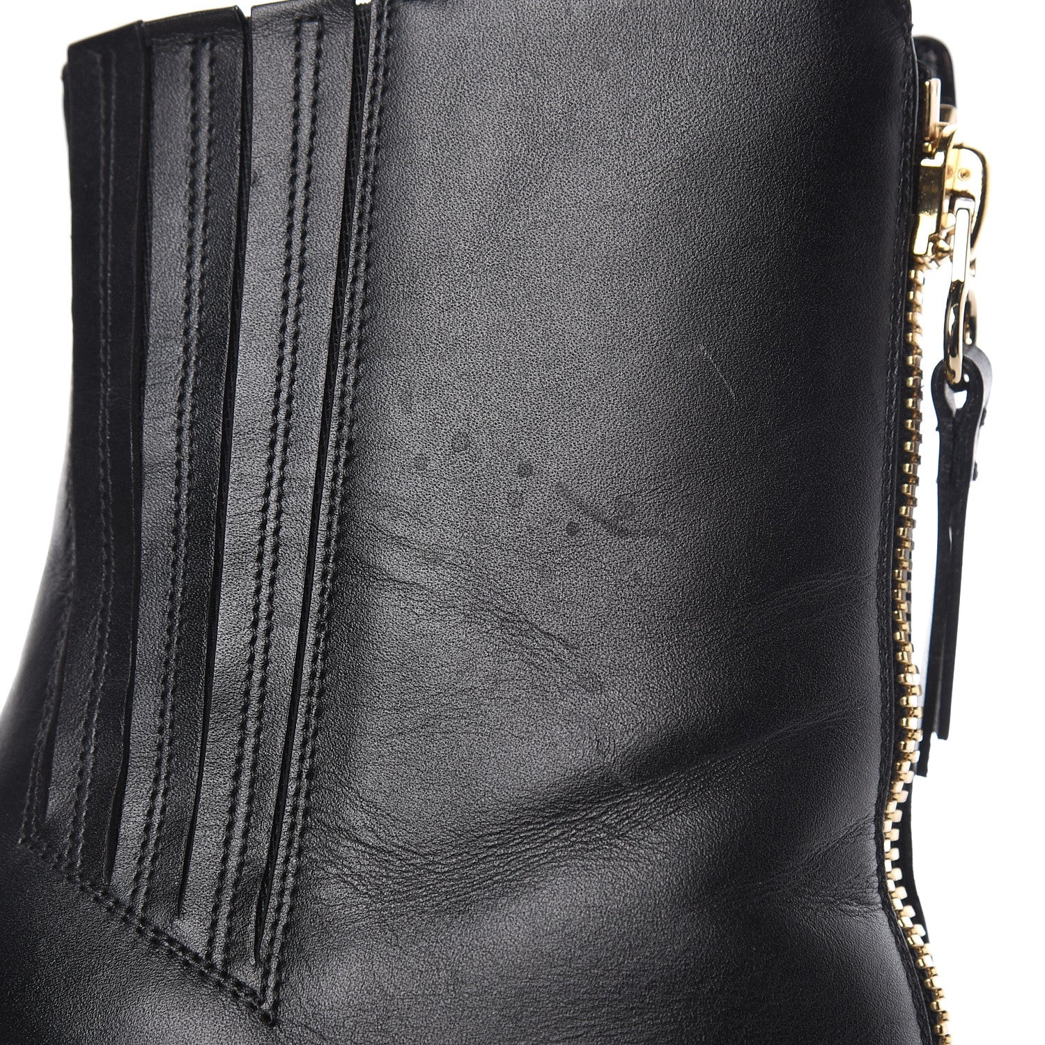Valentino Garavani Calfskin Rebelle Boots 37 Black 7 of 12
