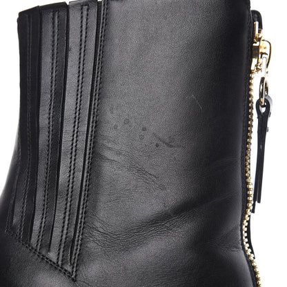 Valentino Garavani Calfskin Rebelle Boots 37 Black 7 of 12